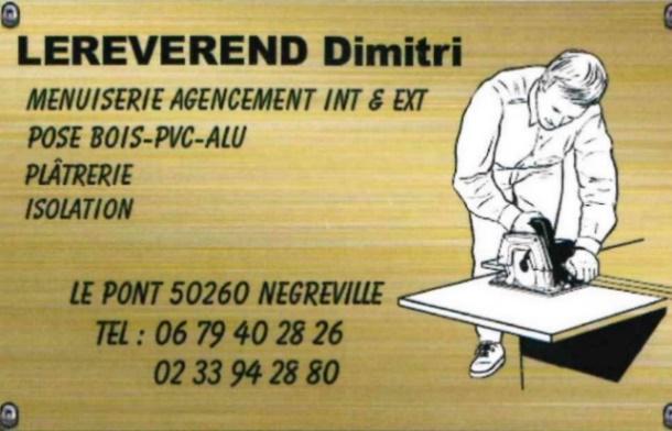 carte de visite de l'entreprise LEREVEREND Dimitri-Négreville