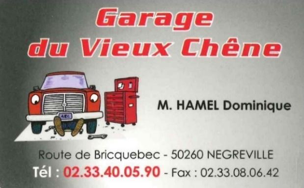 carte de visite du garage le Vieux Chêne-Négreville
