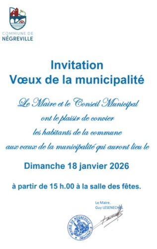 invitation à la cérémonie des voeux 2026